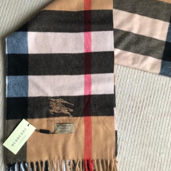 Burberry Check Wool-Silk Scarf - Picture 7 of 8